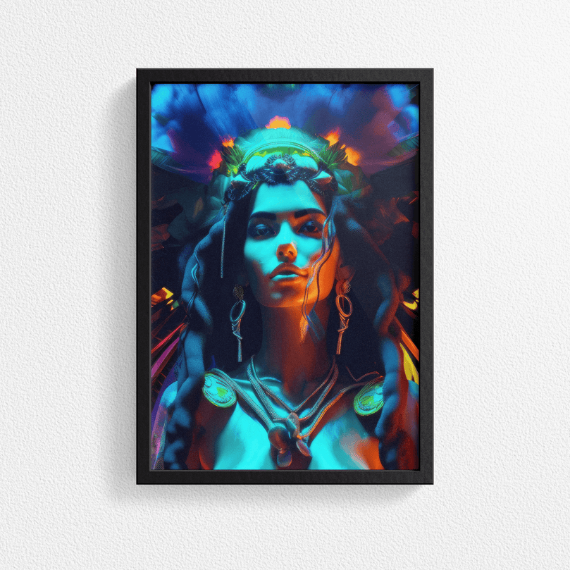 Stunning Woman Portrait Poster Print - Modern Interiors Wall Art Décor