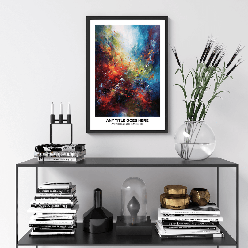 Personalised Abstract Impressionism Art Poster Print - For Wall Decor