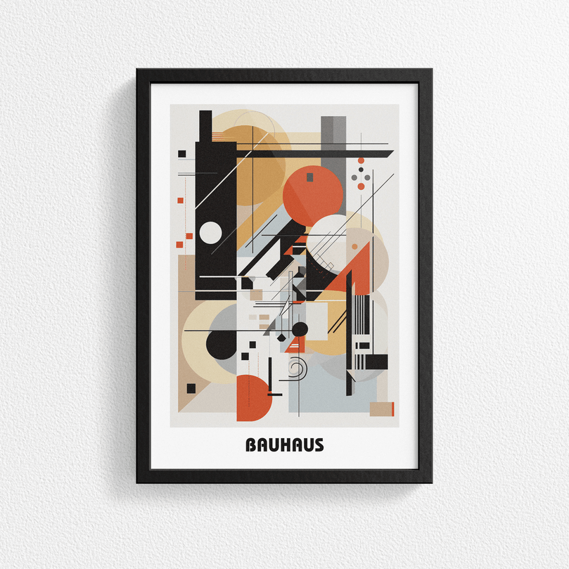 Bauhaus Print Poster - Modern Art, Wall Decor, Gallery Poster - Retro Design