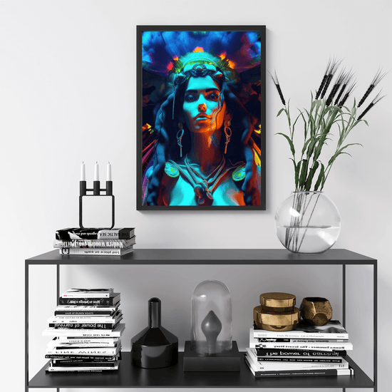 Stunning Woman Portrait Poster Print - Modern Interiors Wall Art Décor