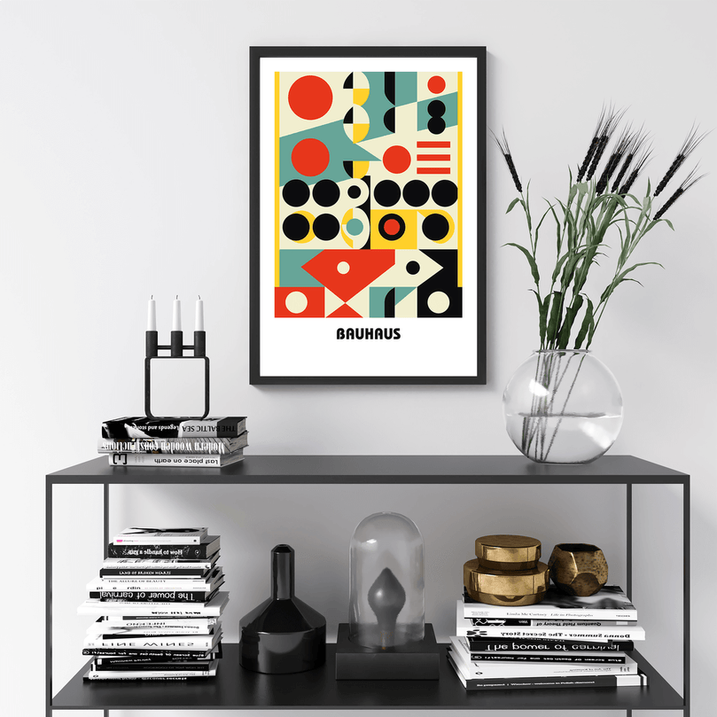 Bauhaus Print Poster - Modern Art, Wall Decor, Gallery Poster - Retro Design