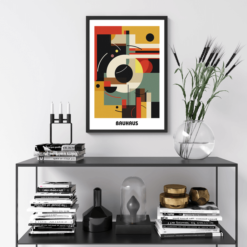 Bauhaus Print Poster - Modern Art, Wall Decor, Gallery Poster - Retro Design