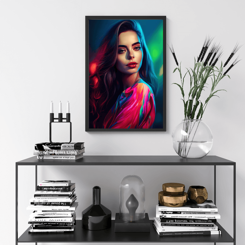 European Woman Portrait Poster - Europe - Modern Interiors Wall Art Décor