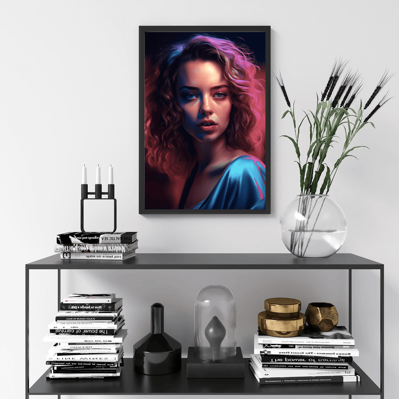 European Woman Portrait Poster - Europe - Modern Interiors Wall Art Décor