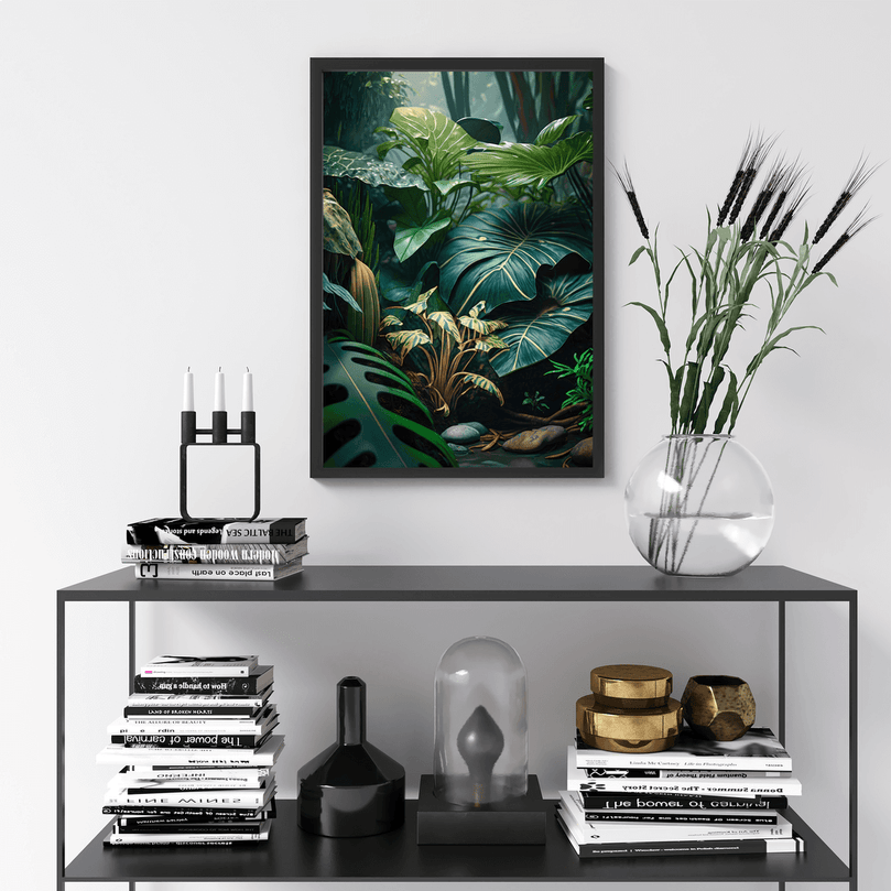 Exotic Tropical Leaf - Jungle Forest Nature Landscape – Modern Wall Art Decor Poster Print