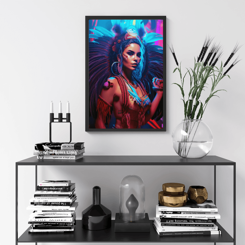 Stunning Woman Portrait Poster Print - Modern Interiors Wall Art Décor