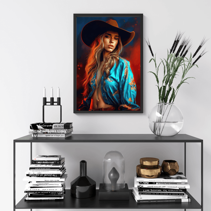 Stunning Woman Portrait Poster Print - Modern Interiors Wall Art Décor