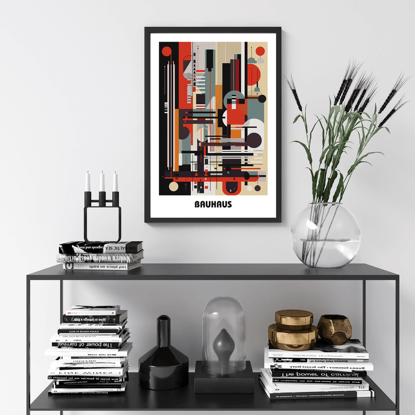 Bauhaus Print Poster - Modern Art, Wall Decor, Gallery Poster - Retro Design