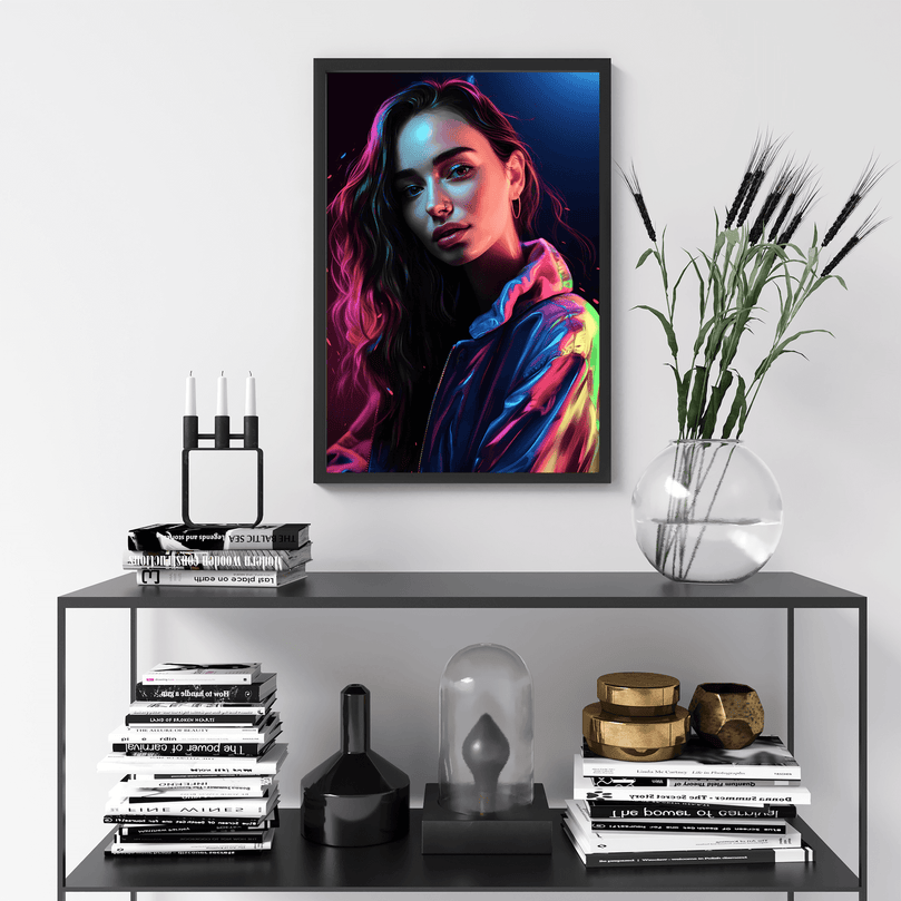 European Woman Portrait Poster - Europe - Modern Interiors Wall Art Décor