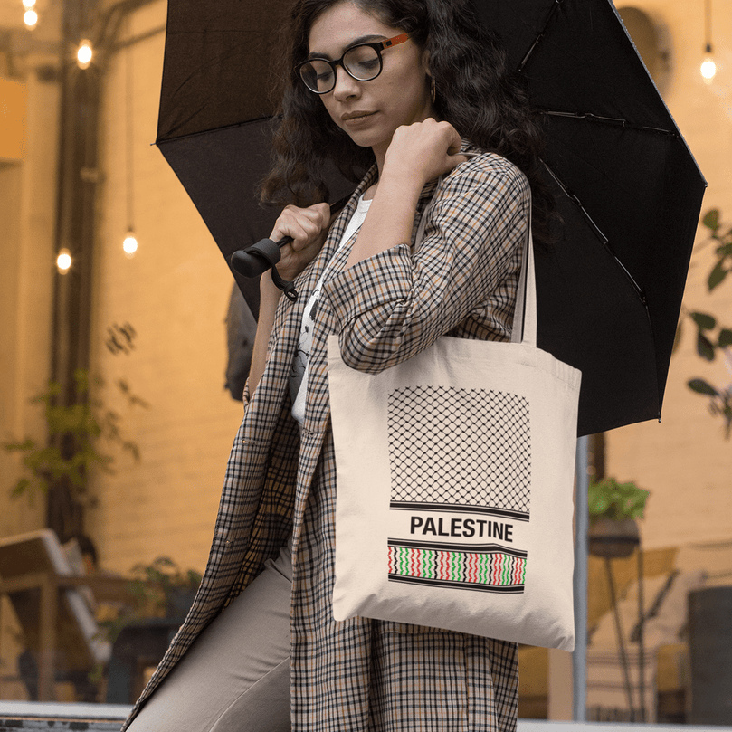 Palestinian Keffiyeh Kufiya 'Personalised' Tote Bag