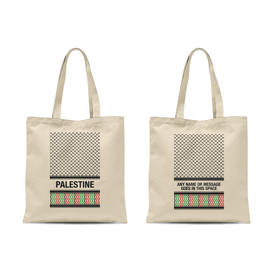 Palestinian Keffiyeh Kufiya 'Personalised' Tote Bag