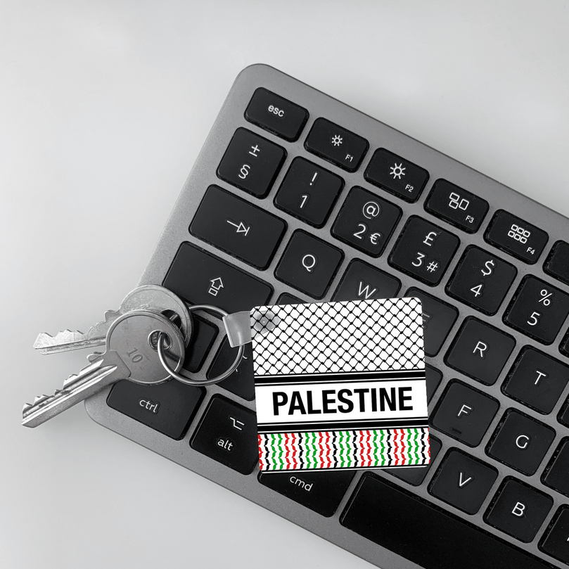 Palestinian Keffiyeh Kufiya 'Personalised' Keyring