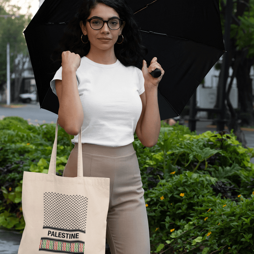 Palestinian Keffiyeh Kufiya 'Personalised' Tote Bag