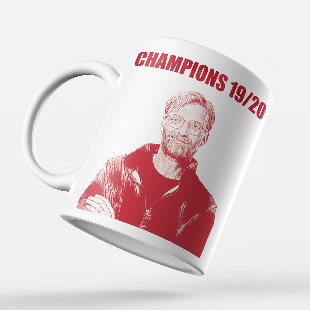 Liverpool 2019/2020 Champions Inspired Klopp 'Personalised' Mug.