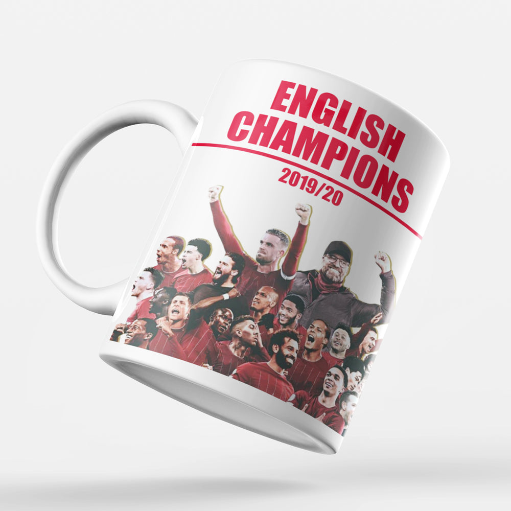 Liverpool 2019/2020 English Champions Inspired 'Personalised' Football Mug.