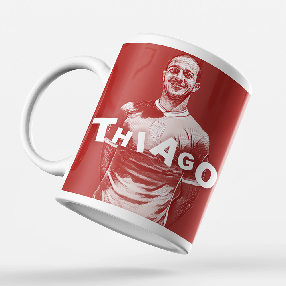 Thiago - Welcome to Liverpool 2020 Inspired 'Personalised' Football Mug.