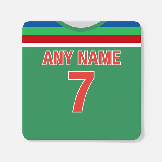 Bangladesh Retro Style Home Kit Shirt Inspired Colours for Personalised Football Mug with optional Coaster. Perfect item for the Tigers fan.