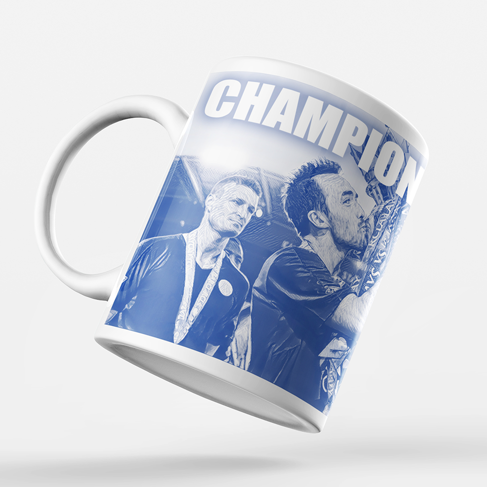 Leicester City 2016 Champions Inspired 'Personalised' Football Mug With Optional Coaster Set