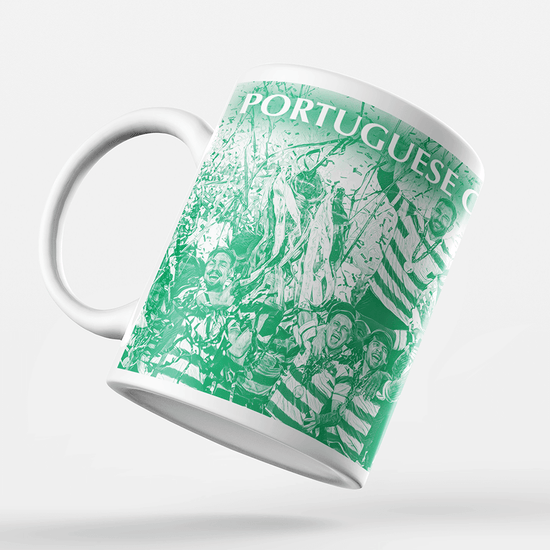 Sporting CP Lisbon 2020/2021 Portuguese Champions Inspired Personalised Football Mug with optional Coaster. Perfect item for the Leões fan.