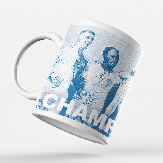 Coventry City 2019/2020 Champions Inspired Colours for Personalised Football Mug with optional Coaster. Perfect item for The Sky Blues fan.