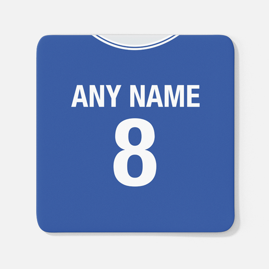 Scotland Retro Style Home Kit Shirt Inspired Colours for Personalised Football Coaster with optional Mug.