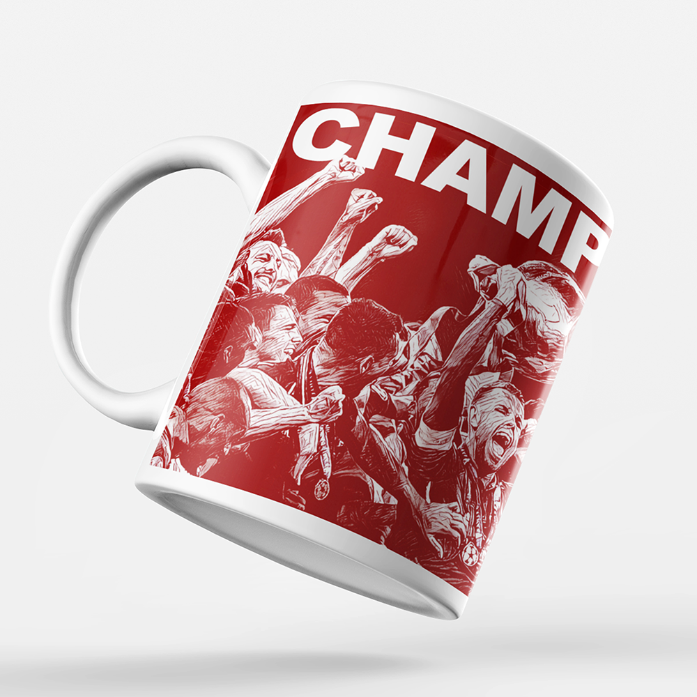 Liverpool 2019/2020 Champions Inspired 'Personalised' Football Mug With Optional Coaster Set