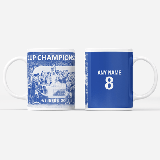 Rangers 2022 Scottish Cup Winners Inspired 'Personalised' Football Mug With Optional Coaster Set