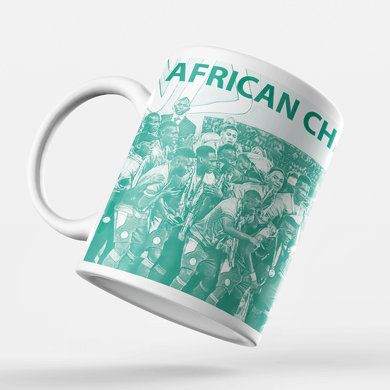 Senegal 2022 African Champions Inspired Personalised Football Mug with optional Coaster. Perfect item for the Lions of Teranga fan.