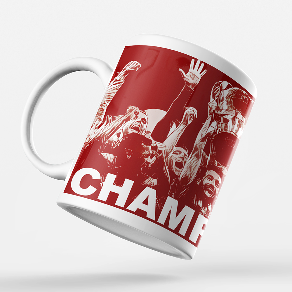 Liverpool 2019/2020 Champions Inspired 'Personalised' Football Mug With Optional Coaster Set