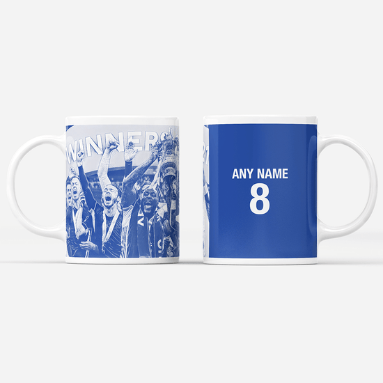 Leicester City 2020/2021 Champions Inspired 'Personalised' Football Mug With Optional Coaster Set