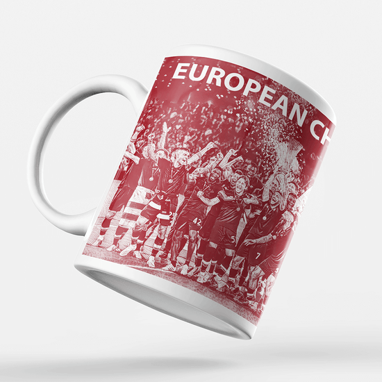 Roma / Rome 2022 European Champions Inspired 'Personalised' Football Mug With Optional Coaster Set