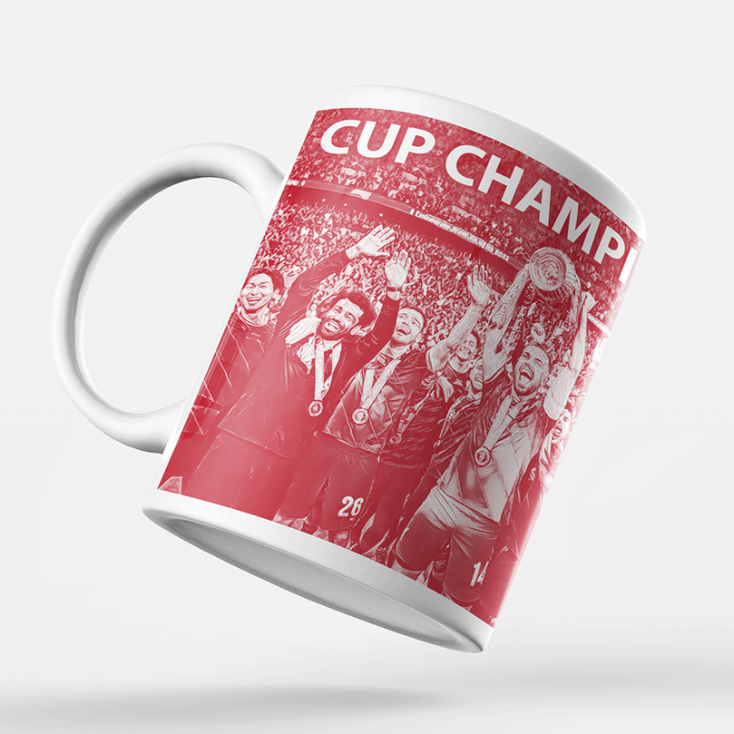 Liverpool 2022 Cup Champions Inspired 'Personalised' Football Mug With Optional Coaster Set