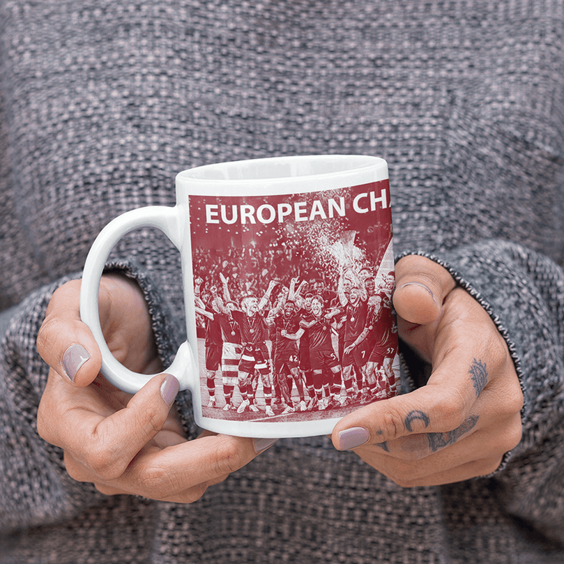 Roma / Rome 2022 European Champions Inspired 'Personalised' Football Mug With Optional Coaster Set