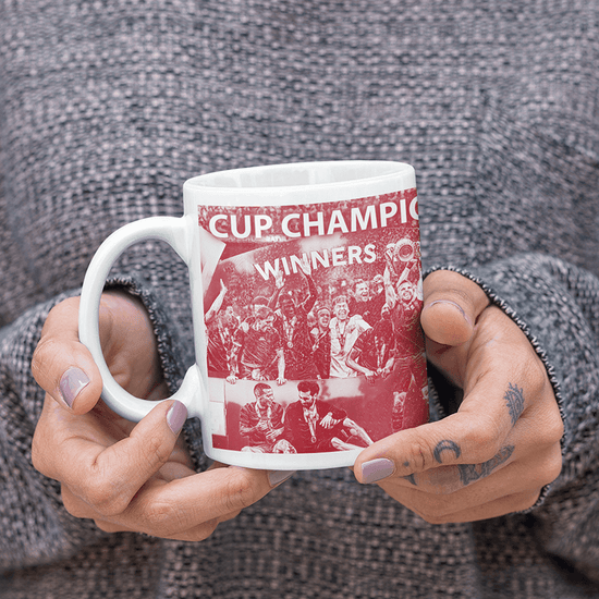 Liverpool 2022 Cup Champions Inspired 'Personalised' Football Mug With Optional Coaster Set