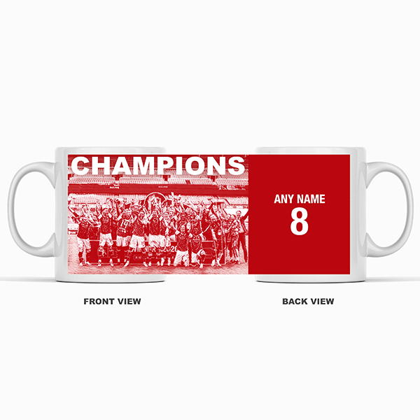 Arsenal 2019/2020 Champions Inspired 'Personalised' Football Mug With Optional Coaster Set