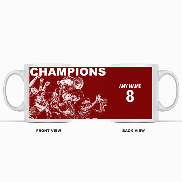 Liverpool 2019/2020 Champions Inspired 'Personalised' Football Mug With Optional Coaster Set