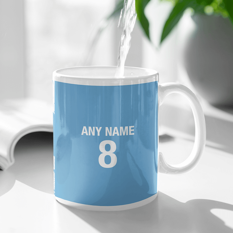 Manchester City 2021/2022 Champions Inspired 'Personalised' Football Mug With Optional Coaster Set