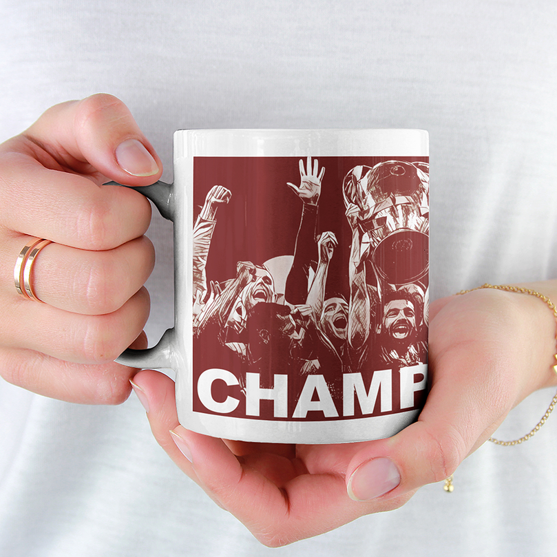 Liverpool 2019/2020 Champions Inspired 'Personalised' Football Mug With Optional Coaster Set