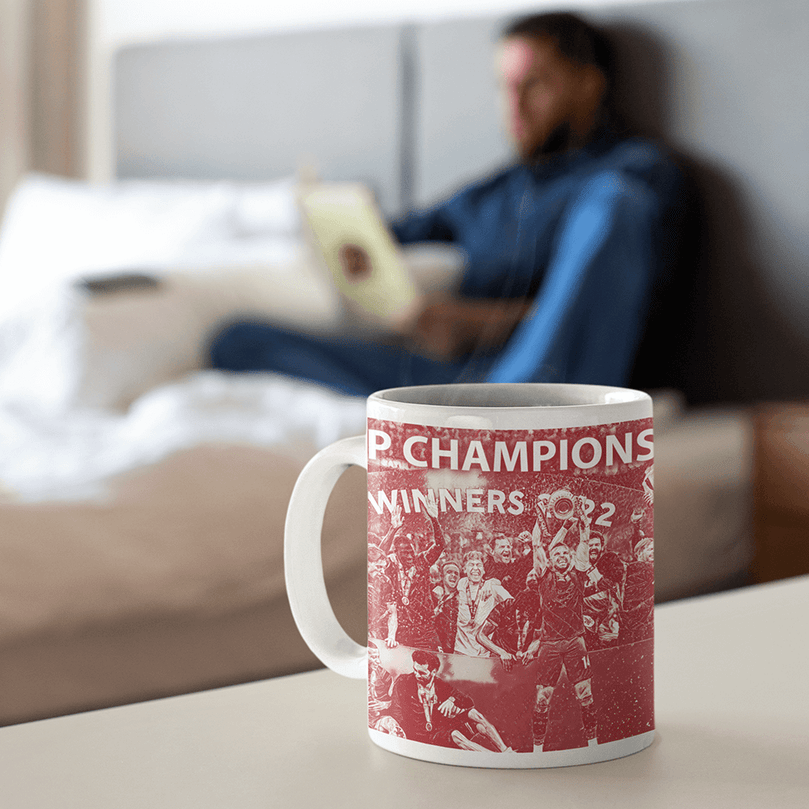 Liverpool 2022 Cup Champions Inspired 'Personalised' Football Mug With Optional Coaster Set