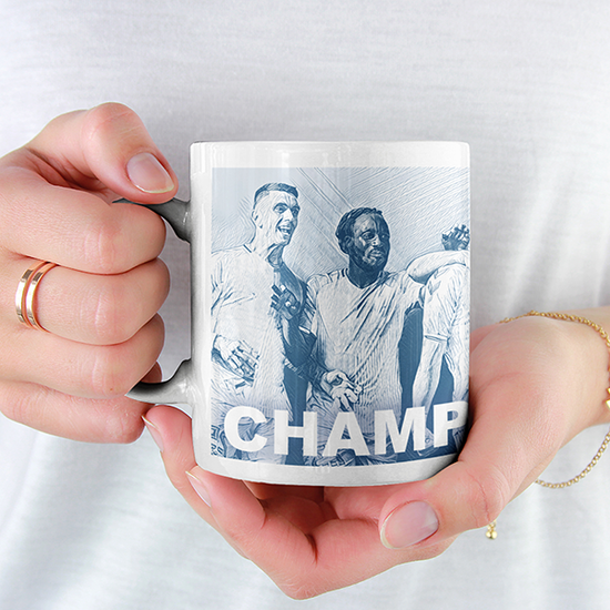 Coventry City 2019/2020 Champions Inspired Colours for Personalised Football Mug with optional Coaster. Perfect item for The Sky Blues fan.