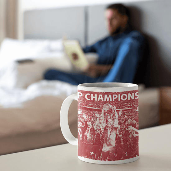 Liverpool 2022 Cup Champions Inspired 'Personalised' Football Mug With Optional Coaster Set