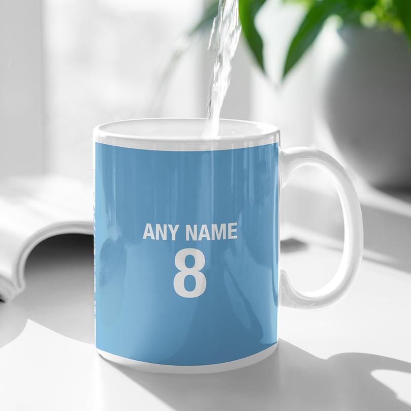 Manchester City 2020/2021 Champions Inspired 'Personalised' Football Mug With Optional Coaster Set