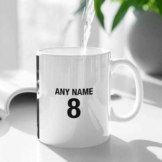 Fulham 2019/2020 Promoted Champions Inspired Colours for Personalised Football Mug with optional Coaster. Perfect item for The Cottagers fan.