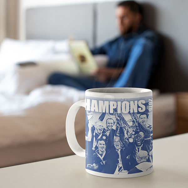 Leicester City 2016 Champions Inspired 'Personalised' Football Mug With Optional Coaster Set